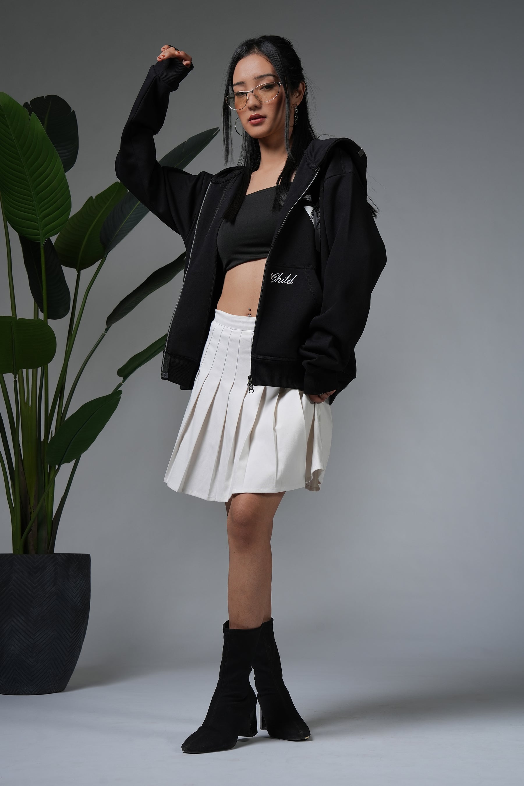 MIRACLE -Black Zip UP