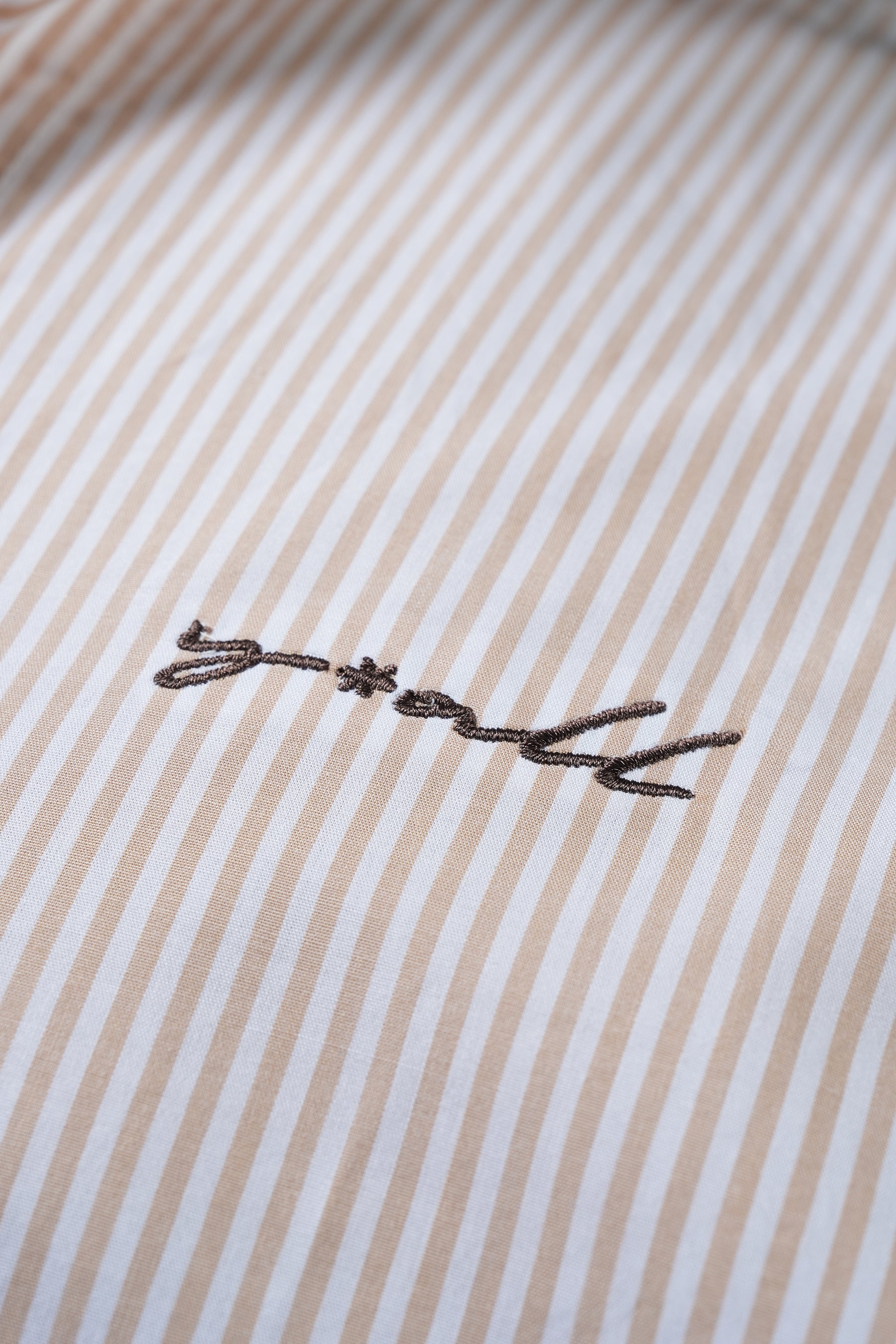Rebel - Beige Pinstripe Shirt