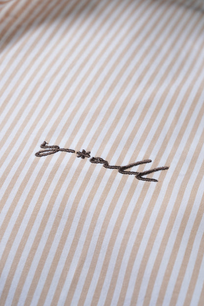 Rebel - Beige Pinstripe Shirt