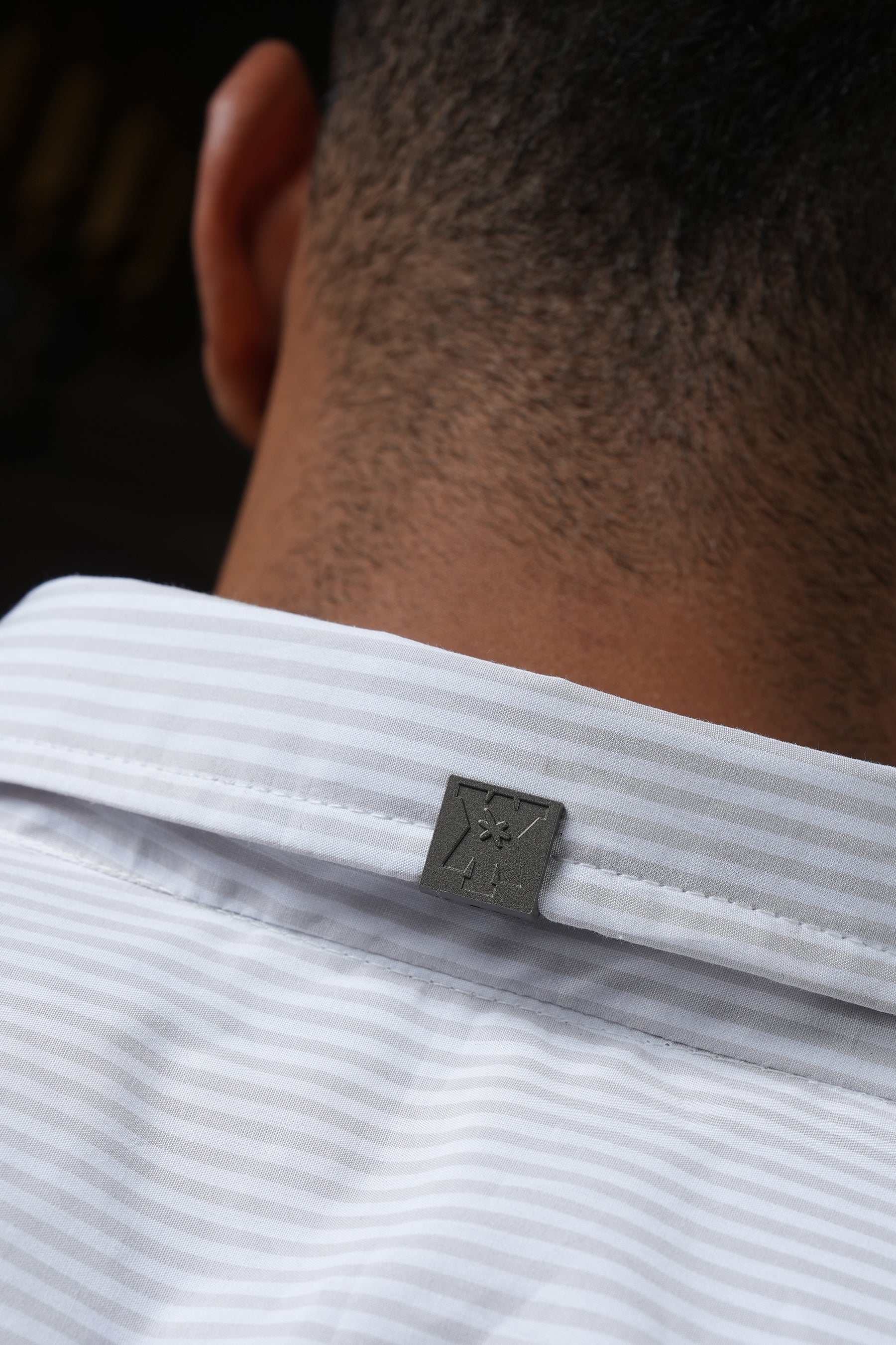 Overlay - Grey Pinstripe Shirt