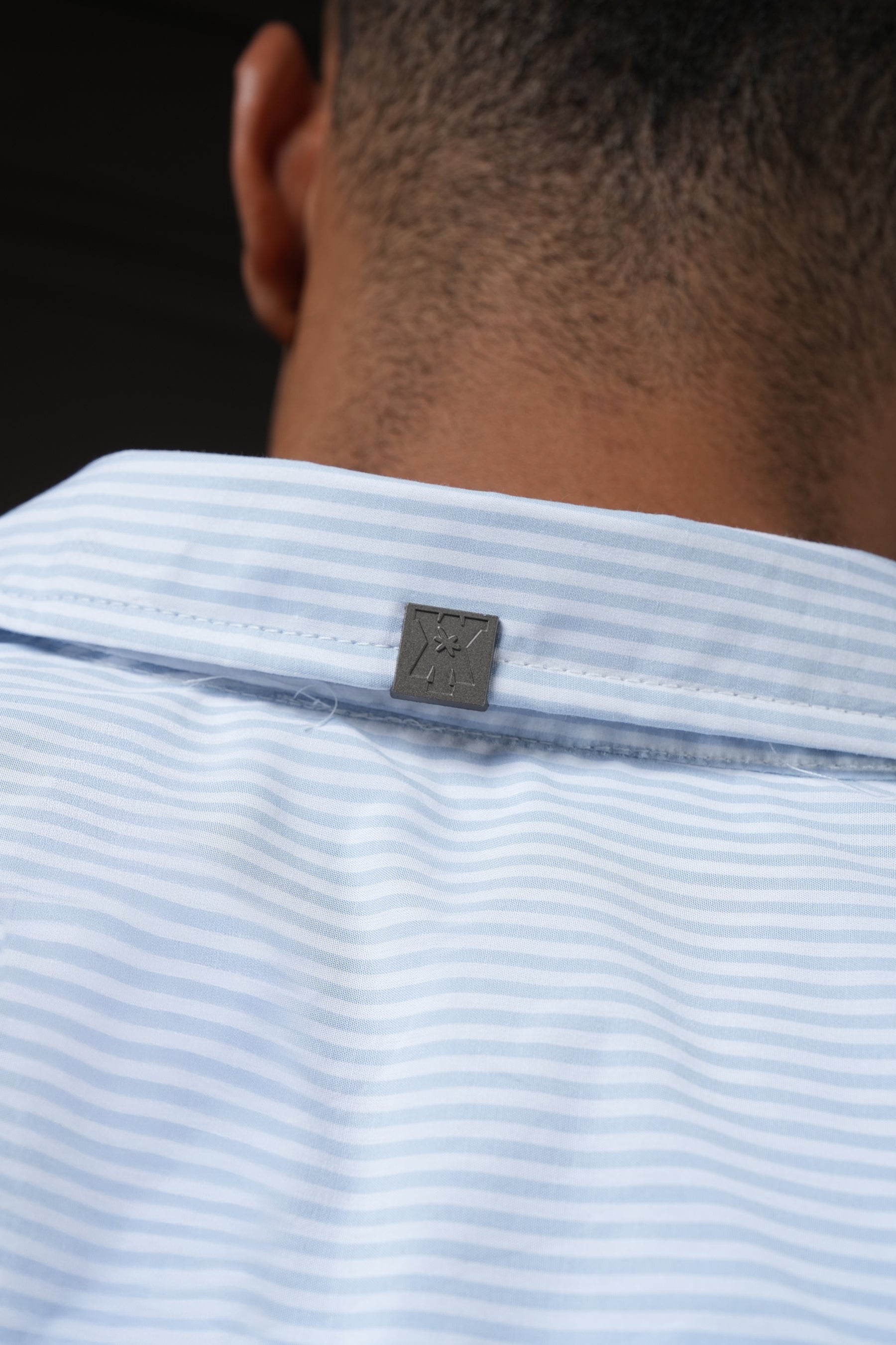 Still Line - Powder Blue Pinstripe Shirt