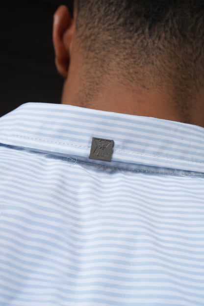Still Line - Powder Blue Pinstripe Shirt