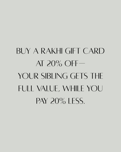 20% Off Rakhi Gift Cards by Y*ALL