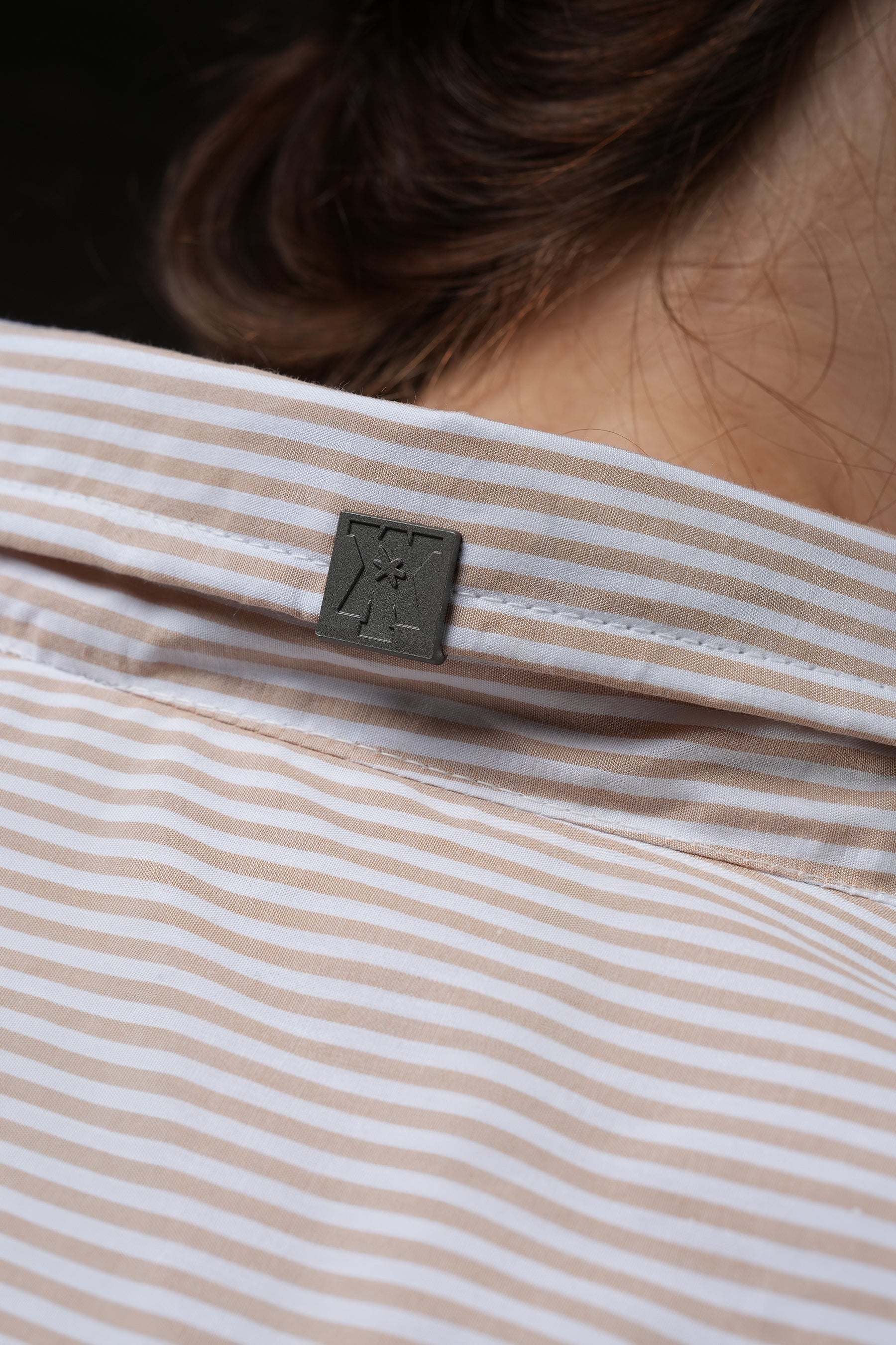 Rebel - Beige Pinstripe Shirt