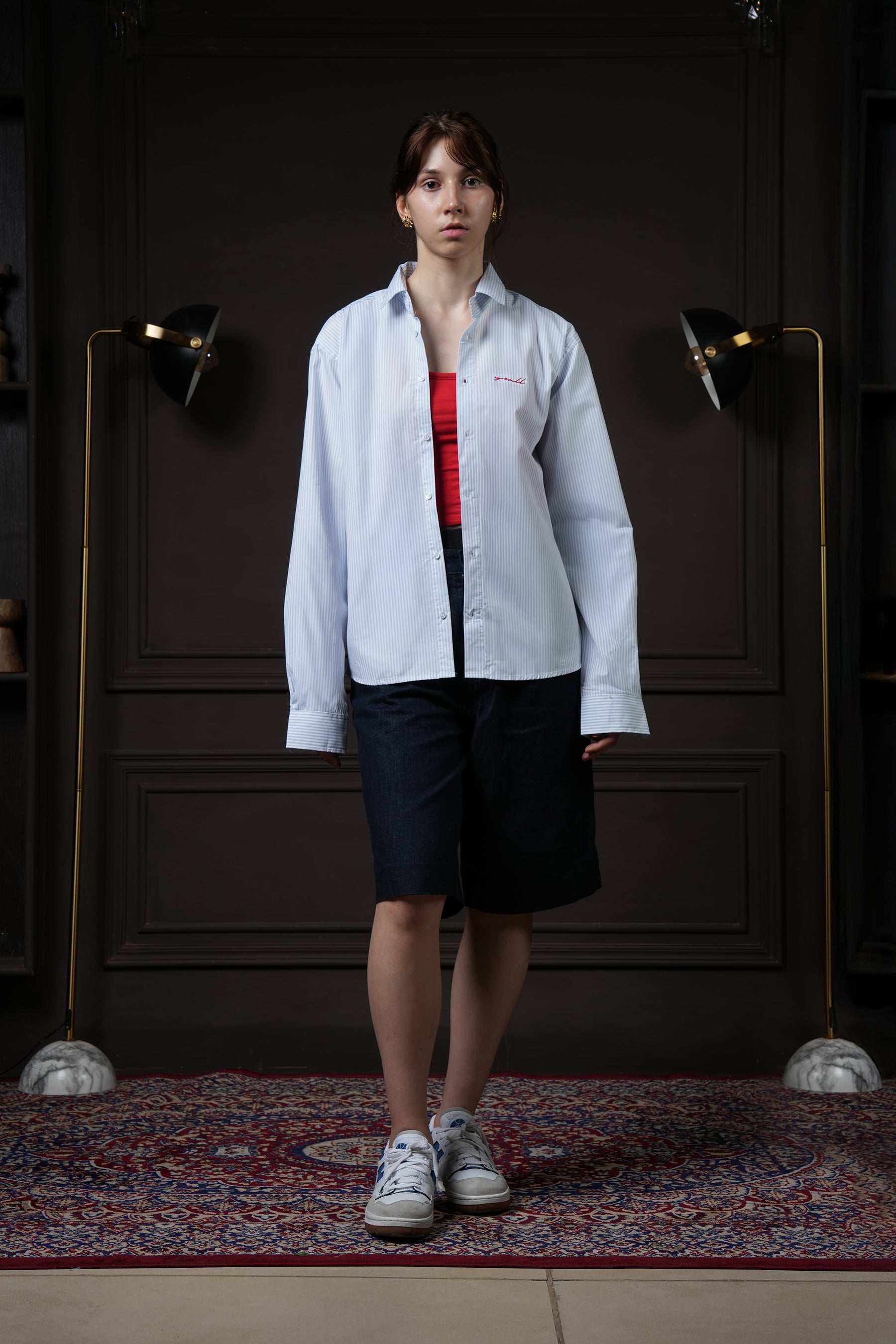 Still Line - Powder Blue Pinstripe Shirt